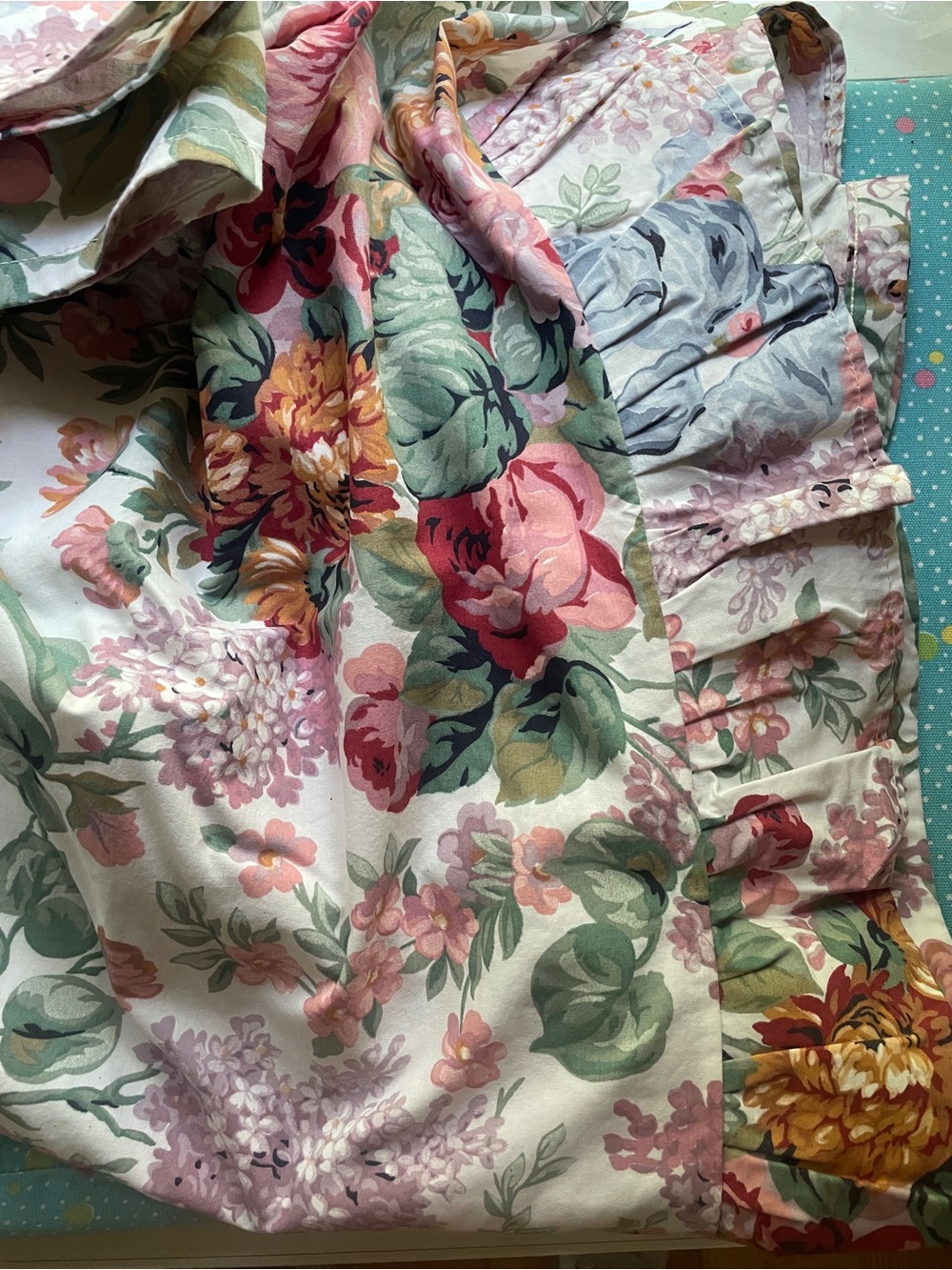 Vintage Ralph Lauren “Allison” Full Flat Sheet